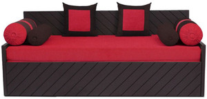 Auspicious Home Kaiden (2 Pillows, 4 Bolsters) Double Fabric Sofa Bed