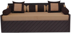 Auspicious Home Kaiden (2 Pillows, 5 Bolsters) Double Fabric Sofa Bed