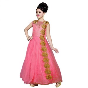 satyamfab Girls Maxi/Full Length Party Dress