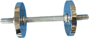 Royal 2.5 Kg 2 Chrome Silver Plates with 14 inch ROD1 Adjustable Dumbbell