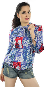 Mosho Casual Full Sleeve Floral Print Women Multicolor Top