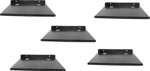 DECZO Set of 5 Stylish Metal Made Multipurpose Set Top Box / Speaker Iron Wall Shelf