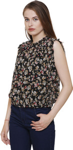 Mainsa Casual Sleeveless Printed Women Multicolor Top