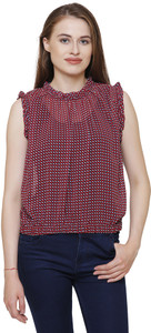 Mainsa Casual Sleeveless Printed Women Multicolor Top