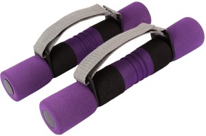 FITSY Soft Foam Dumbbells for Women With Adjustable Strap - 1.1 KG x 2 Fixed Weight Dumbbell