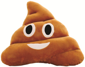 Skylofts Stuffed Soft Poop Smiley Emoji Cushion Pillow 35 cm