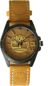 E-DEAL Analogue Full Brown Woodland Style Emboss Dial Men's Watch Analog Watch - For Men