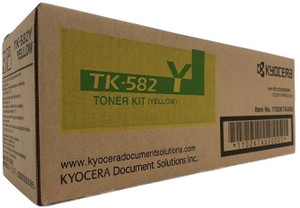 Kyocera TK-582 Yellow Toner Cartridges For Use FS-C5150DN Page Yield 2800 @ 5% average coverage Single Color Toner