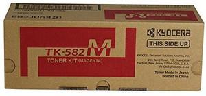 Kyocera TK-582 Magenta Toner Cartridges For Use FS-C5150DN Page Yield 2800 @ 5% average coverage Single Color Toner