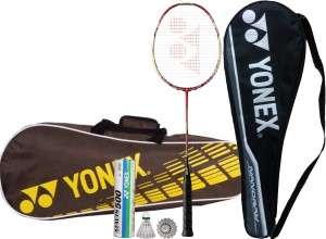 Yonex Pro Badminton Combo - Nanoray 7 AH + Mavis 500 + SUNR 1004 Kitbag, Green Badminton Kit