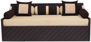 Auspicious Home Kaiden (2 Pillows, 5 Bolsters) Double Fabric Sofa Bed