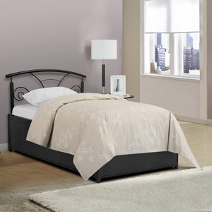 FurnitureKraft 5045 4ft Prince Metal Single Bed With Storage