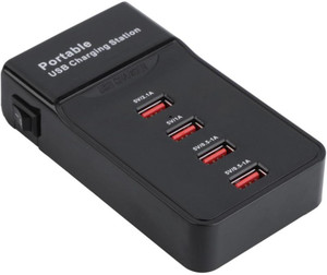 ReTrack 4 Port USB Output 5V 4A Smart Fast Power Charging Station AC 240V with 1m cable Mobile Charger