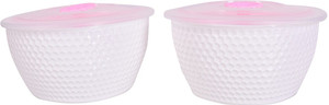 TRUENOW VENTURES Pvt. Ltd Round Shape AIRTIGHT With Lid Ceramic Bowl Set