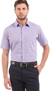 Arrow Men Checkered Casual Purple Shirt