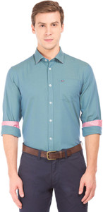 Arrow Sport Men Solid Casual Blue Shirt