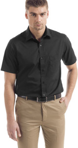 Arrow Men Solid Casual Black Shirt