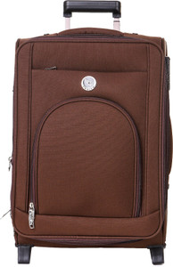 emblem Suitcase Metro 20Inch Brown Expandable Check-in Luggage - 20 inch