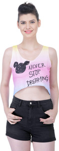 N-Gal Casual Sleeveless Printed Women Multicolor Top