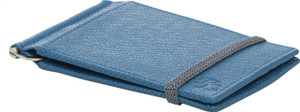 Walletsnbags Men Blue Genuine Leather Money Clip