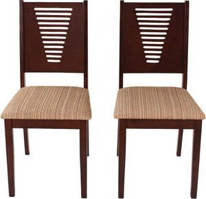 Woodness Solid Wood Dining Chair Set of 2, Finish Color Wenge