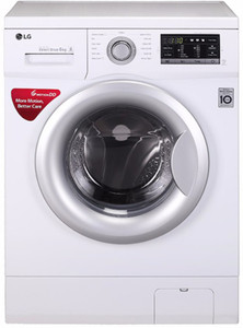 LG 6 kg Fully Automatic Front Load Washing Machine White
