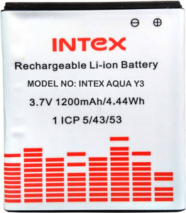Intex Mobile Battery For Aqua Y3 Price in India Buy Intex Mobile