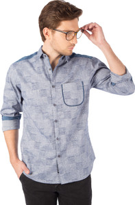 Rodid Men's Solid Casual Light Blue Shirt