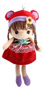 Wishkey Adorable Red Doll with Long Hair  - 51 cm