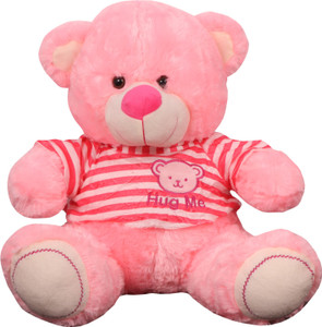 Skylofts Stylish Imported 50cm Hug Me Tight Teddy Bear with check pattern T shirt - 50 cm