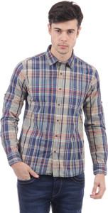 Flying Machine Men Checkered Casual Multicolor Shirt