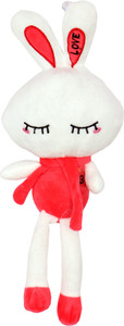 skylofts Cute Red Easter Bunny Rabbit Soft Stuff Plush Toy for Babies Kids - 30 cm