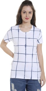 Campus Sutra Casual Half Sleeve Solid Women White Top