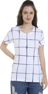 Campus Sutra Casual Half Sleeve Solid Women White Top