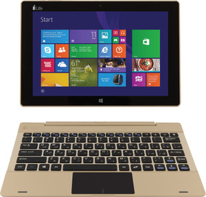 LifeDigital ZED Series Atom Quad Core - (2 GB/32 GB EMMC Storage/Windows 10 Home) ZED Book Goin / ZED Book W 2 in 1 Laptop(10.1 inch, Gold, 1.06 kg)