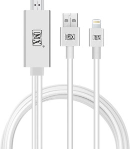MX Lightning 8 pin to HDMI 1080P Cable USB Plug & Play Digital AV Adapter for Connecting iPhone 7, 7 Plus, 6 and 6Plus, iPad & iPod to TV LCD Lightning Cable