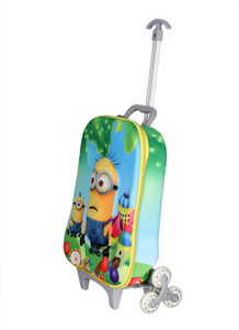 HSR Stylish 3D Design Children's Trolley Bag Small Travel Bag