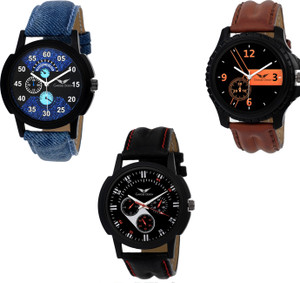 Gargee Design New 355142 Combo of 3 ,Eye Catchy, Value For Money, friendship gift in watches Analog Watch - For Boys
