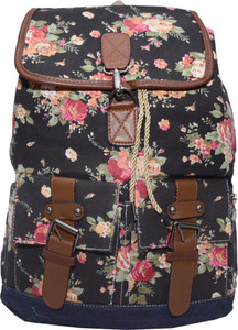 Ruff Canvas Printed Backpack Women Casual Backpacck 4.5 L Backpack