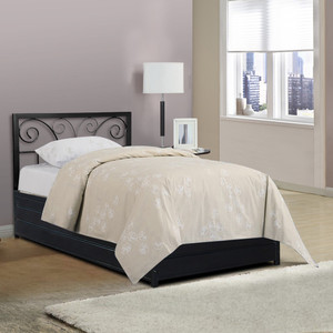 FurnitureKraft Basel Metal Single Bed With Storage