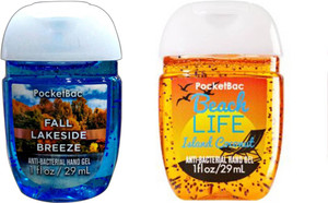 Bath Body Works Set Of 2 Fall Lakeside Breeze Beach Life Island Anti Island Bacterial Hand Gel58 Ml Pack Of 2