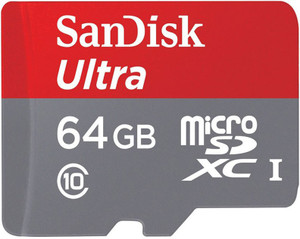 Sandisk Ultra 64 GB MicroSDXC Class 10 80 MB/s Memory Card