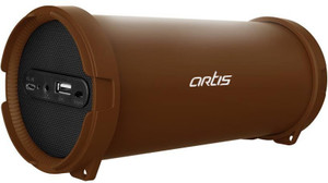 Artis Artis BT99 Wireless Portable Bluetooth Speaker With USB / FM / AUX IN (Brown) Portable Bluetooth Mobile/Tablet Speaker
