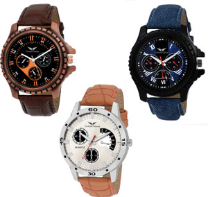 Gargee Design New 412235 combo of 3 ,Eye Catching ,Value for Money, friendship gift in wrist watches Analog Watch - For Boys