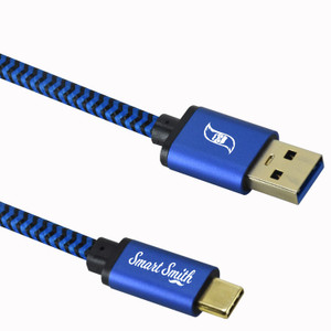 SMART SMITH Original USB 3.1 Nylon Braided Fast Charging USB C Type Cable