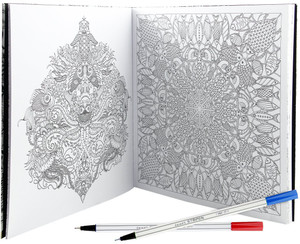 Luxor Lost Ocean Colouring Book 10 Stripen Fine