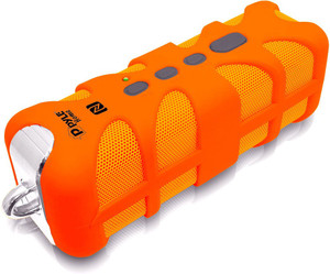 Pyle Sound Box Splash PWPBTN65OR Rugged and Splash-Proof tooth Marine Grade Wireless with NFC Pairing and AUX Input Portable Bluetooth Home Audio Speaker