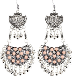 Aradhya German Silver Dangle Earring
