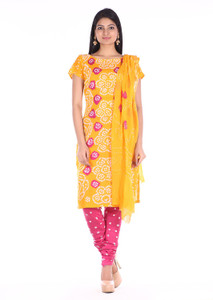 Soundarya Cotton Polyester Blend Printed Salwar Suit Dupatta Material