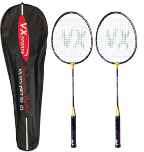 Vector X VX 175 strung Badminton Racquet, Set of 2 (Yellow) G4 Strung
